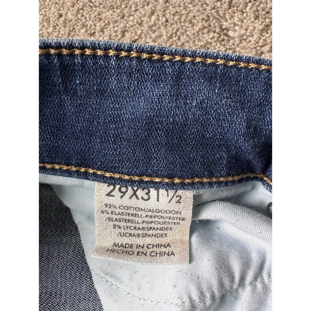 BKE Payton Skinny Jeans Womens 29R 29x31.5 Blue Denim Faded Mid Rise Distressed - Picture 4 of 8